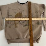 Coldwater Creek Vintage Graphic Sweatshirt Mountain LionNature Taupe WomenMedium Photo 7