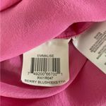BCBGMAXAZRIA  Emmalise Silk Top XXS Pink Blush Berry Luxe Designer Minimalist Photo 8