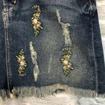 McGuire Denim McGuire 24” Izabel Floral Embroidered Denim Skirt Photo 9