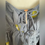 Free People Emory Embroidered MIDI Dress in Blue Combo Photo 11