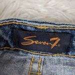 Seven7 Y2K  Lightly Distressed Lightwash Cuffed Capri Style Jeans Size 8 Photo 3