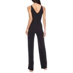 Dress the Population NEW Sam Ruched Side Jumpsuit in Black Sz. L Photo 2
