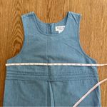 Westbound  Denim Jumper Dress, Floral Hem Embroidery & Pockets-PS light blue wash Photo 11