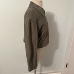 Amanda & Chelsea  Olive Cotton Bouclé Zip Bomber Jacket Size XS Photo 4