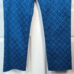 NYDJ  Sz 8 P Blue Printed Cropped Pants Photo 2