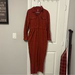 Free People Set The Tone Jumpsuit in Terracotta SIZE 2 Photo 1