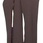 Cache Black UN-ZIP 32" LEG TO THIGH Pant Satin Seam Flair Flat Front NWT $138 Photo 1