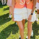 SheIn White Ruffle Skirt Photo 0