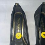 Juicy Couture  Black and Gold Penny Rhinestone Mesh Ballet Flats Size 9 Photo 2