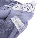 Le lis Blue Embroidered Edge Shorts Women Sm Blue Cotton Pockets Pull On Girlie Photo 4