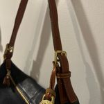 Dooney & Bourke ‎ Navy Blue Pebbled Leather Hobo Shoulder Handbag Photo 3