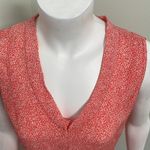 Tory Burch  Jasmine V Neck Shell Silk Red Poppy Size 4 Photo 1
