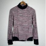 Lululemon Womens 6 Runderful 1/2 Zip Space Dye Berry Running Pullover Top Photo 0