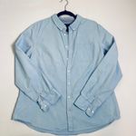 Tommy Hilfiger ‎ Womens XXL Classic Fit Long Sleeve Button Down Shirt Blue Photo 0