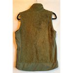 The North Face  Furry Fleece Vest Green Zip Up Size M Photo 1