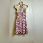 Eddie Bauer  sleeveless racerback dress pink leaf shelf bra size medium D38 Photo 1