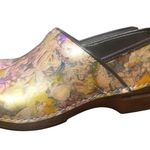 Dansko Nwot Pastel Sz 39 Floral  XP Brown Soles Photo 6