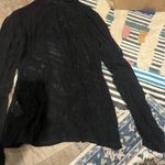 BCBGMAXAZRIA BCBGMaxarzia black sheer top M Photo 2