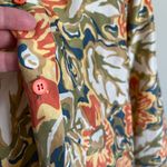 Capezio Vintage  floral silk button blouse long sleeve lightweight sheer Photo 4