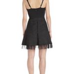 BCBGMAXAZRIA Women’s Black Lace Tulle Dress Size 6 Photo 4