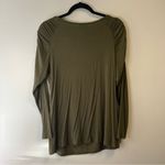 Harley Davidson Harley-Davidson Top Army Green Women’s Long Sleeves Sequin Logo Tee Sz XL EUC Photo 6
