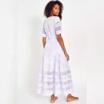 Love Shack Fancy Edie Lilac Violet Cotton Midi Dress Photo 1