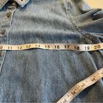 Christopher & Banks  Denim Shirt Women’s M Snow Days Snowman Snowflake Embroidery Photo 11