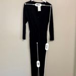 Fraiche by J Women’s Long Sleeve Knit Jumpsuit w/ Pockets Black Size Small NWT Photo 7