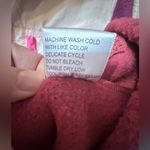 Te Verde Womens NWOT Hot Pink & White Fleece Zip Up Size Medium Photo 6