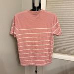 Everlane Women's Striped Cotton Crewneck Short Sleeve Light Pink T Shirt Size L Photo 1