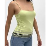 Apostrophe Tank Top Womens Lime Green Striped Thin Strap Casual Summer Size XL Photo 0