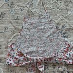 Urban Outfitters Out From Under Floral Printed Halter Tie Back Crop Top Size Lrg Photo 1