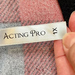 Acting Pro  Women’s Long Sleeve Plaid Sequin Pocket Shirt 1X Photo 7