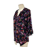 Yumi Kim Yumi Top In Black Floral Print Silk Size XS Photo 5