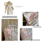 VINTAGE 1980'S HAND CRAFTED CREAM RHINESTONE SATIN SINGLE SHOULDER DRESS (S) White Photo 10