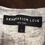 Generation Love Linen Gray Tank Top White Lace Trim Lightweight Women Size Small Photo 3