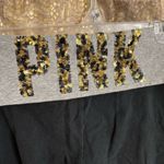 PINK - Victoria's Secret  VTG Y2K Black Gold Cheetah Foldover Sequin Bling Leggings Photo 2