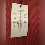 RE/DONE REDONE Red Ribbed Long-Sleeve Stretch Women’s Cotton Bodysuit Size Small Photo 8