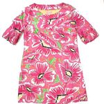 Lilly Pulitzer Lily pullitzer silk printed floral pink yellow green Sasha dress Photo 0