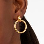 NWOT Julie Vos diorknocker Hoop Earrings Gold Photo 1