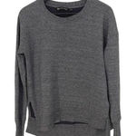 Athleta Womens Active Sweatshirt Top Long Sleeve Stretch Thumbhole Gray Small Photo 0