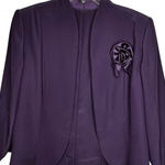 Designer Purple 3‎ Piece Skirt Set Size XL Photo 0