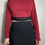 JOY LAB Red Longsleeve Workout Crop Top Size XL Photo 0