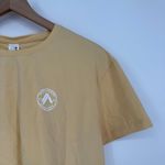 Alphalete Cropped Tee Shirt Womens Large Beige Logo Cotton Stretch Everyday Wear Photo 5