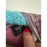 Blanc  Women's Purple Green mesh, body con Maxi Dress Size Small Photo 4