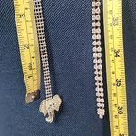 Adjustable Silver with Crystals Chain Style Belt with Elephant Head Photo 8