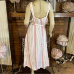 Sonoma OFF WHITE AND FADED RED STRIPED SUN DRESS NWT (2X) Photo 6