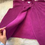 Dress Barn  Woman Size 1X Purple Short Sleeve Knit Sweater Retro Button Cute Chic Photo 7