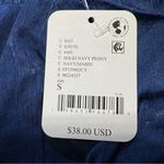 Free People Morning Breeze Shorts Solid Navy Peony Size S Photo 6