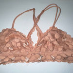 Aerie  Pink Lace‎ Crossback Bralette Size XL Photo 0